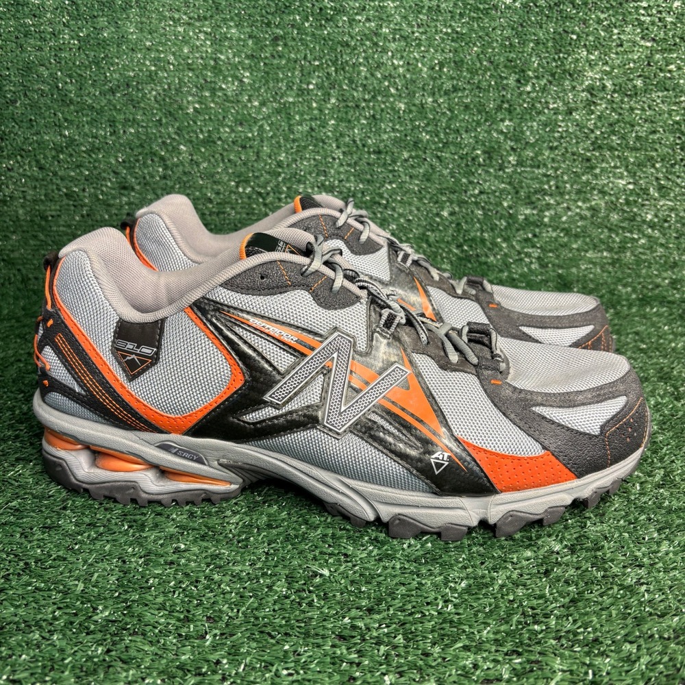 New Balance 910 All Terrain Trail Running Hiking Sneaker Gray Orange Mens 14 4E